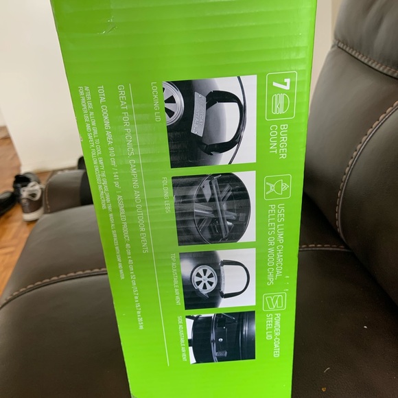 Portable BBQ kettle grill camping fishing hunting - Picture 3 of 7